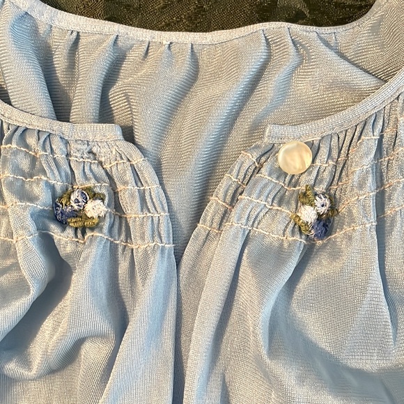 Vintage blue nightgown - Picture 3 of 6